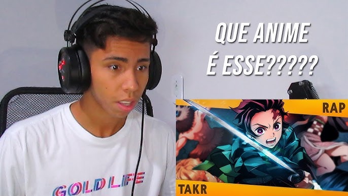 REACT CAÇADOR DE ONI - Tanjiro Rap (Demon Slayer)