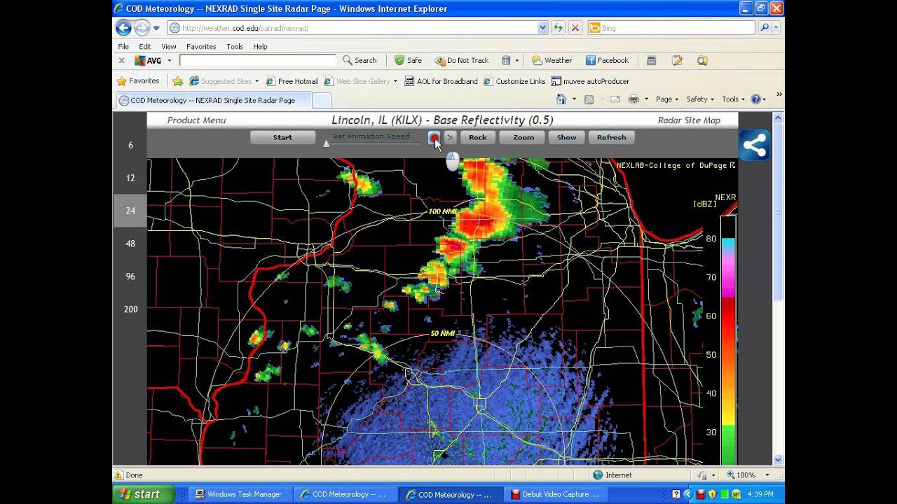 ILLINOIS 440pm ct TORNADO ALERTS LINCOLN RADAR ZAPS NORTHERN ILL STORM