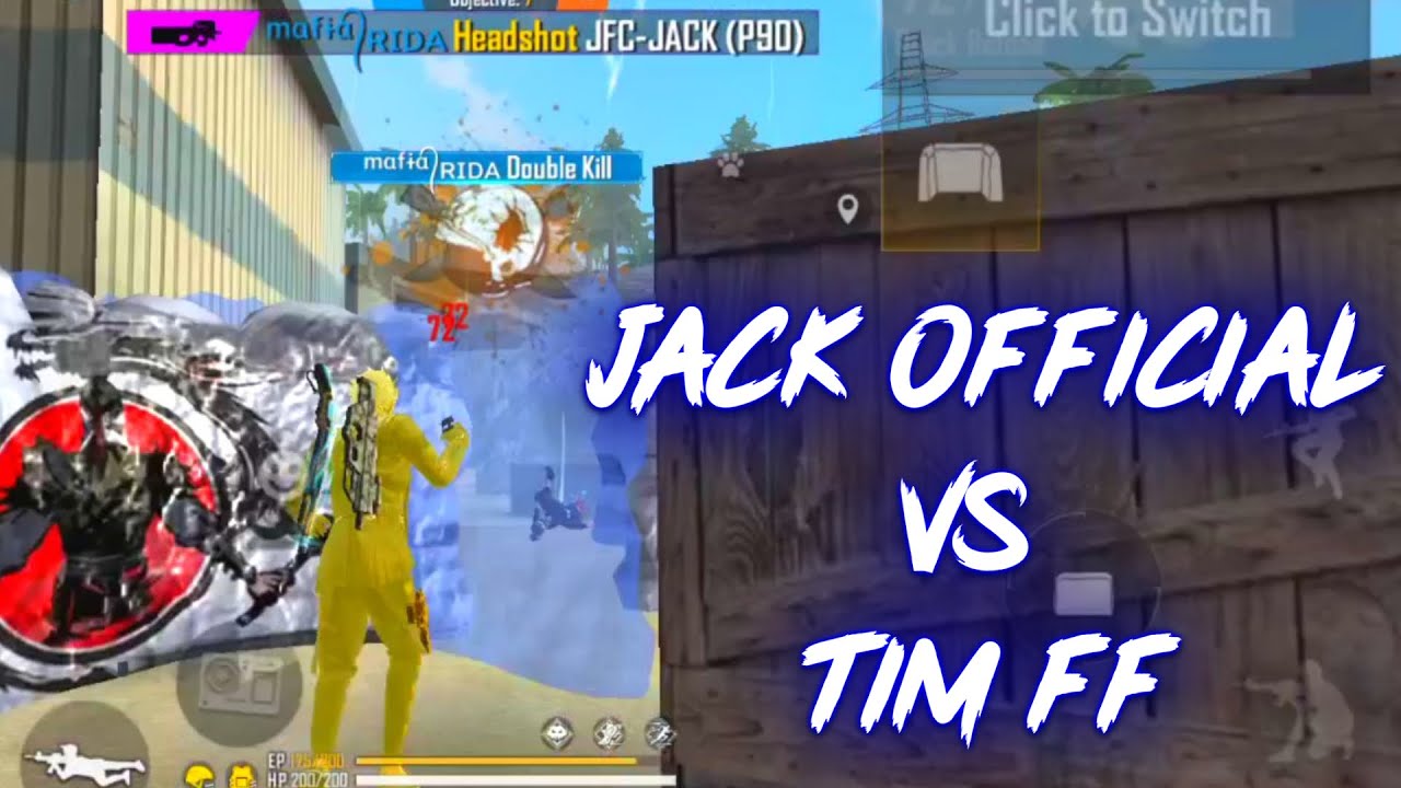 Jack official pk Vs Tim FF | clash highlights.
