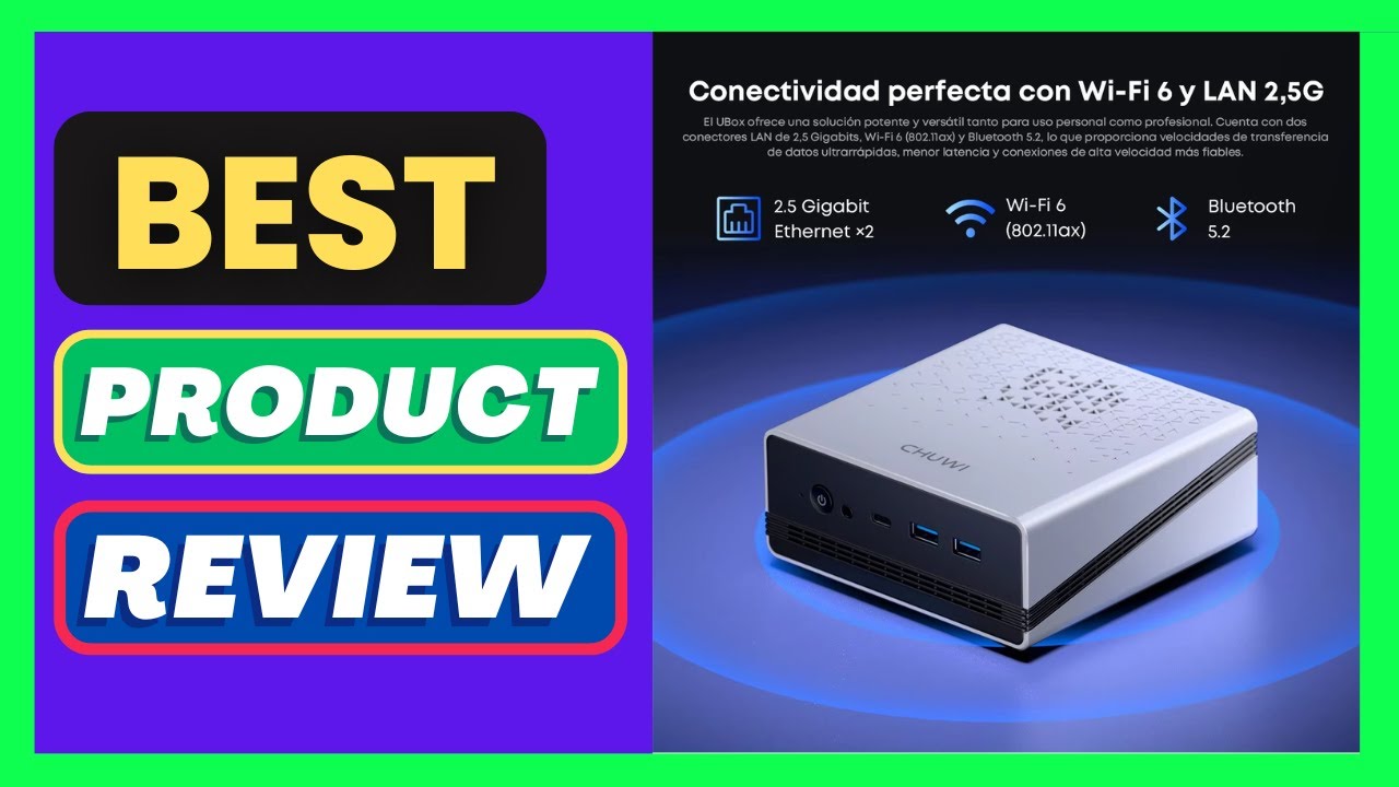 CHUWI UBox Mini PC AMD Ryzen 5 6600H 16GB DDR5 512GB SSD Windows