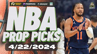 NBA PROP PICKS TODAY🔥MONDAY 4/22/24 TOP PLAYS🏀NBA PRIZEPICKS & MORE #nba #basketball