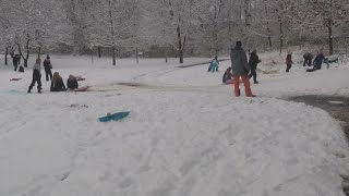 Snow Day: With Columbus area schools closed, kids hit the sledding hills