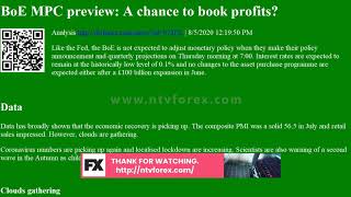 BoE MPC preview: A chance to book profits Analysis