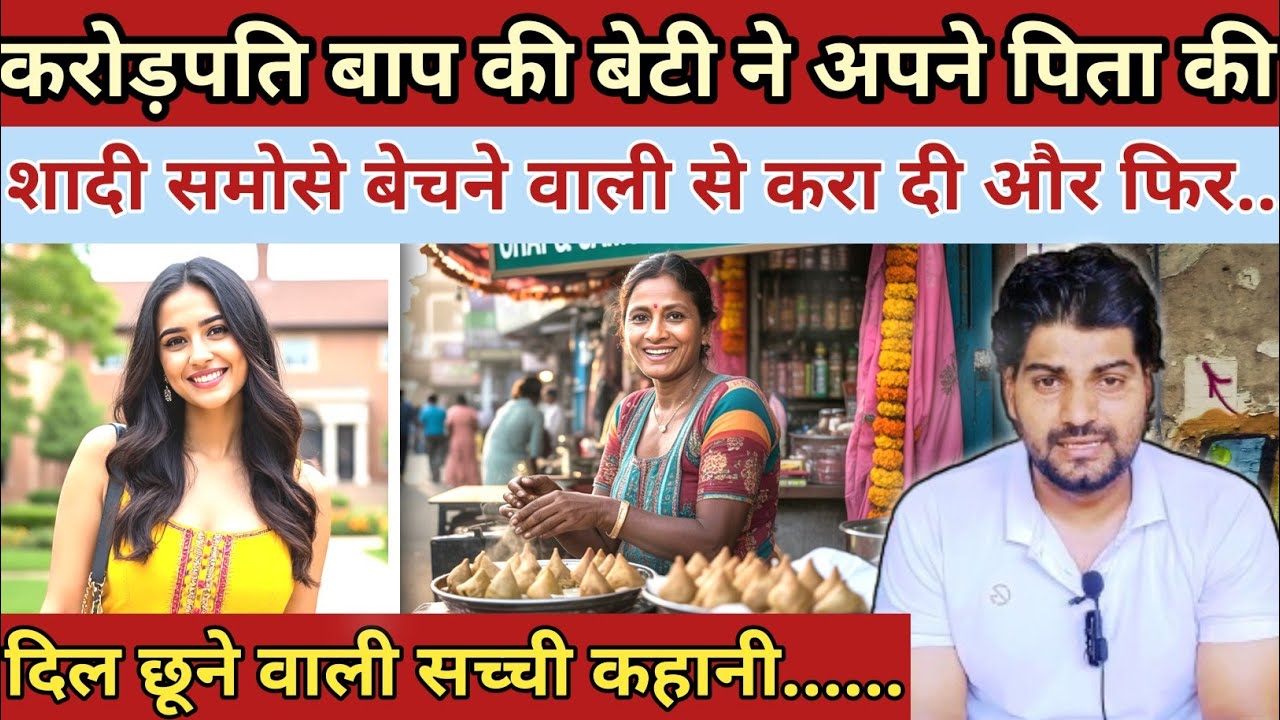 करोड़पति बाप की बेटी ने ||अपने पिता की शादी समोसे बेचने वाली से करा दी|| और फिर|| Love Story Hindi