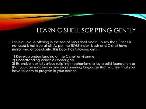 Learn C shell Scripting gently