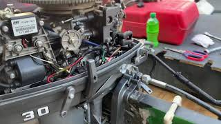 1994 30 hp Mariner - Part 2 - Carb Clean and Running Like New