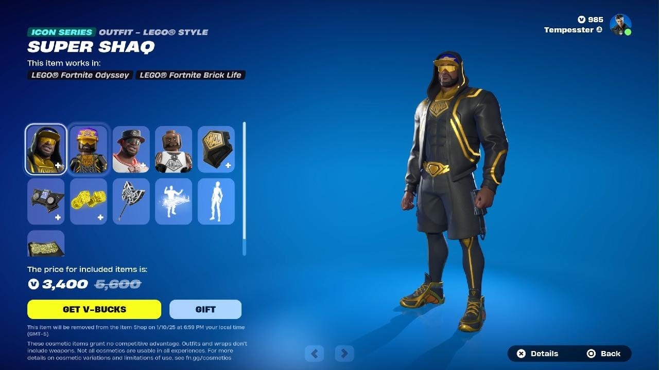 Fortnite Item Shop (Jan 6) Shaq Returns