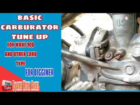 PAANO MAG TUNE UP NG CARBURATOR NG HONDA WAVE 100/ tips for bigginer