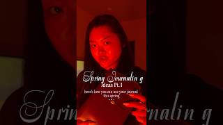 Spring Journaling Ideas Pt.1#journaling #journalingideas #journalingprompts #pocketjournal
