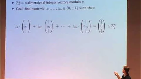 Chris Peikert: Lattice-Based Cryptography