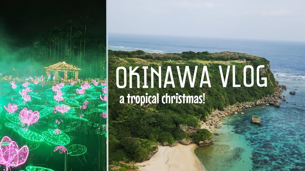 Okinawa vlog // Christmas lights, hidden gems, local spots🎄🌴