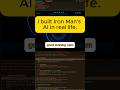 I built Iron Man’s AI in real life! 🦾 #jarvis #ironman #coding #ai #python #programming #shorts