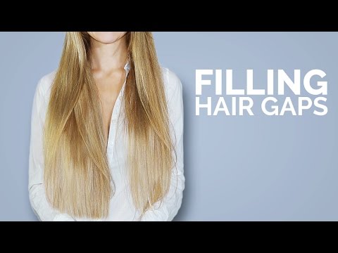 Como para preencher as lacunas de cabelo e aumentar a densidade do cabelo