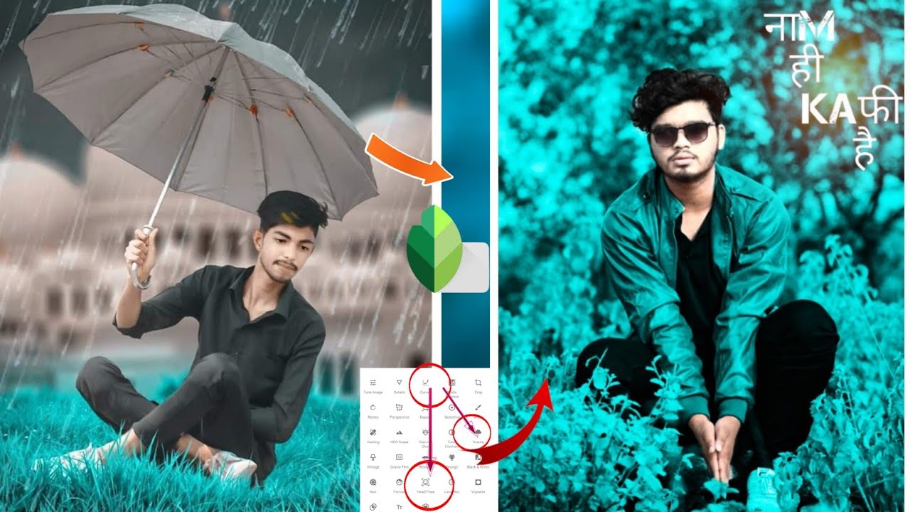 Snapseed Blue and Black Photo Editing|🙂Snapseed Blue Snow Photo Editing||Snapseed Background Change🔥