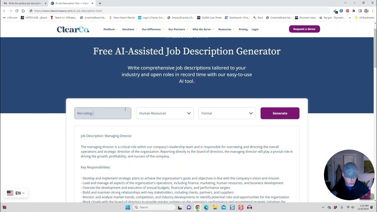 Free Job Description Generator Tool YouTube
