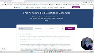 Free Job Description Generator Tool