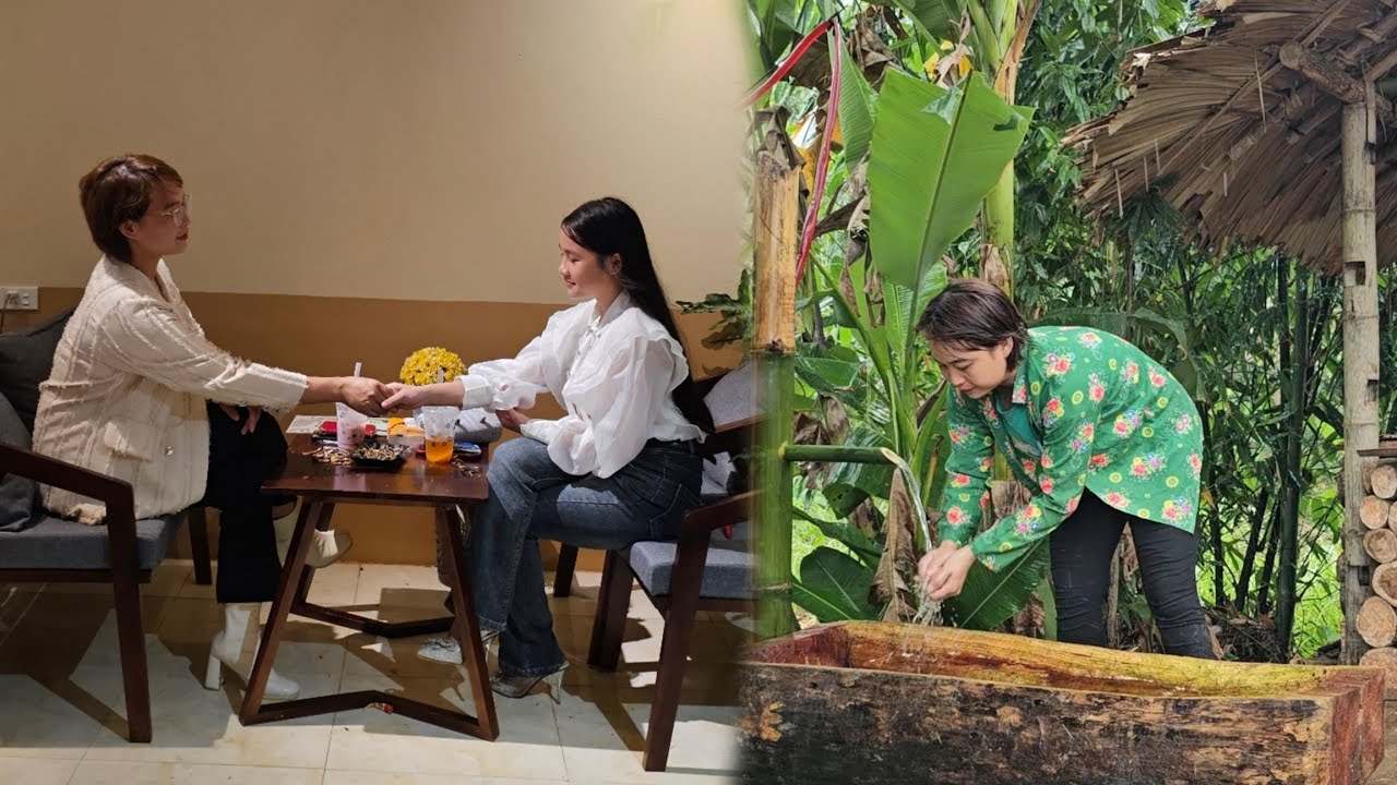 Meet the secretary and get help, bring clean water home and make banana cake