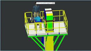 Bucket Elevator`s 2D&3D mechanical Project
