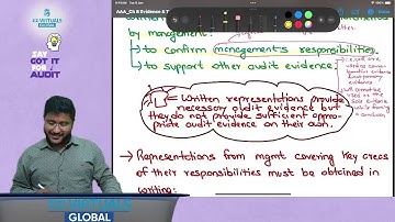 ISA 580 Written Representation Revision | ACCA AA & AAA Revision Lectures | CA Supreet Agrawal #acca