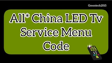 China LED TV servic code #electronics #ledtv #service #code