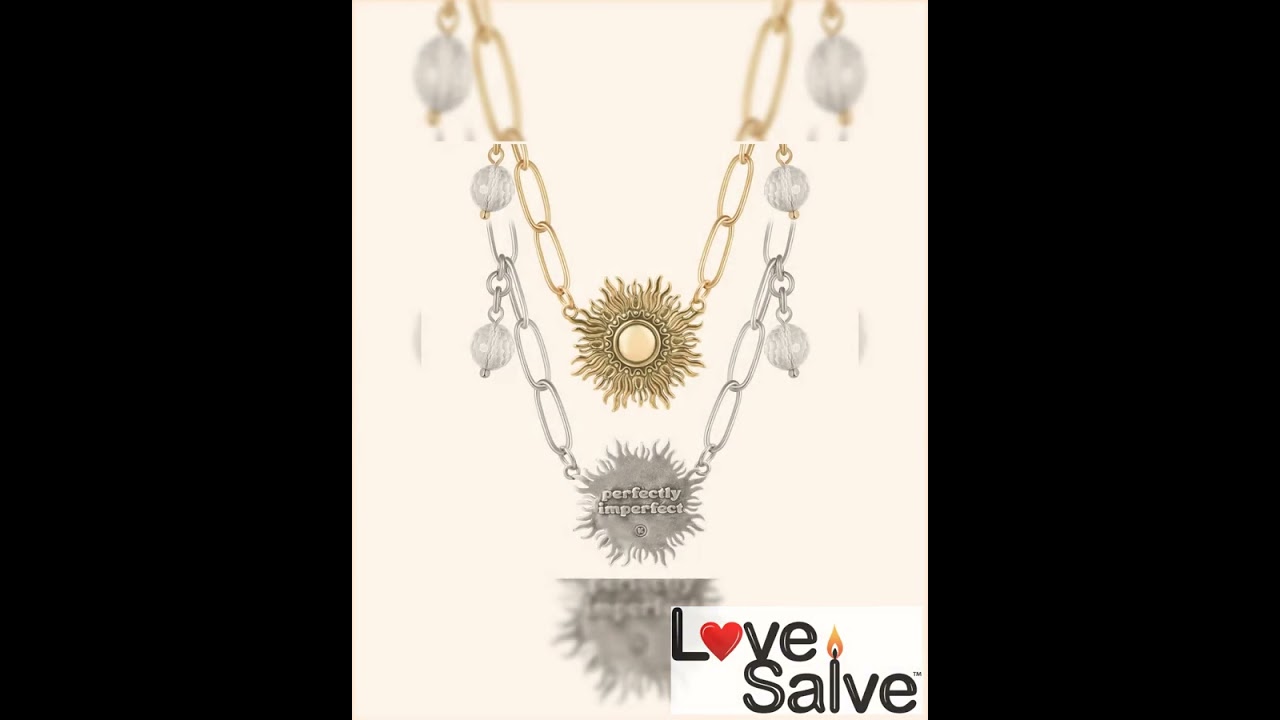 Perfectly Imperfect Starburst Long Chain Necklace