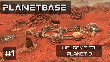 Planetbase | Ep 1 | New Colony On Planet Class D 🌑🏠 | City Building Walkthrough Gameplay