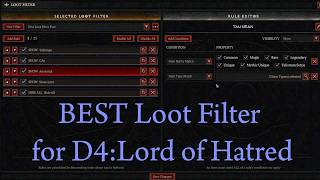 BEST Simple Loot Filter For Beginners And Endgame | Diablo 4: Lord of Hatred