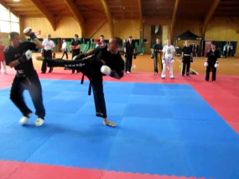 INTENSIVE POINT FIGHT DIDACTIC sideroundside with partner