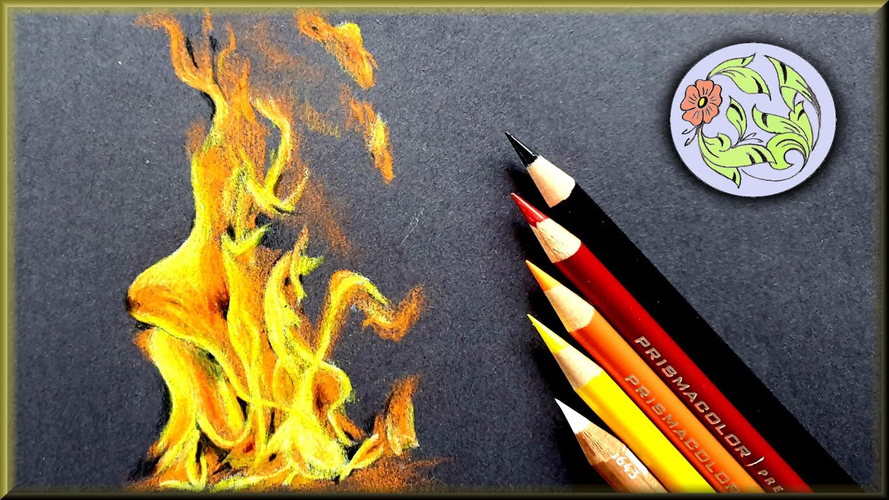 HOW TO DRAW FIRE with Copic Markers 