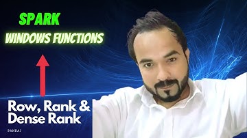 Pyspark Window Functions | Row,Rank,DenseRank practical Demo#sparklovers #pyspark #youtube