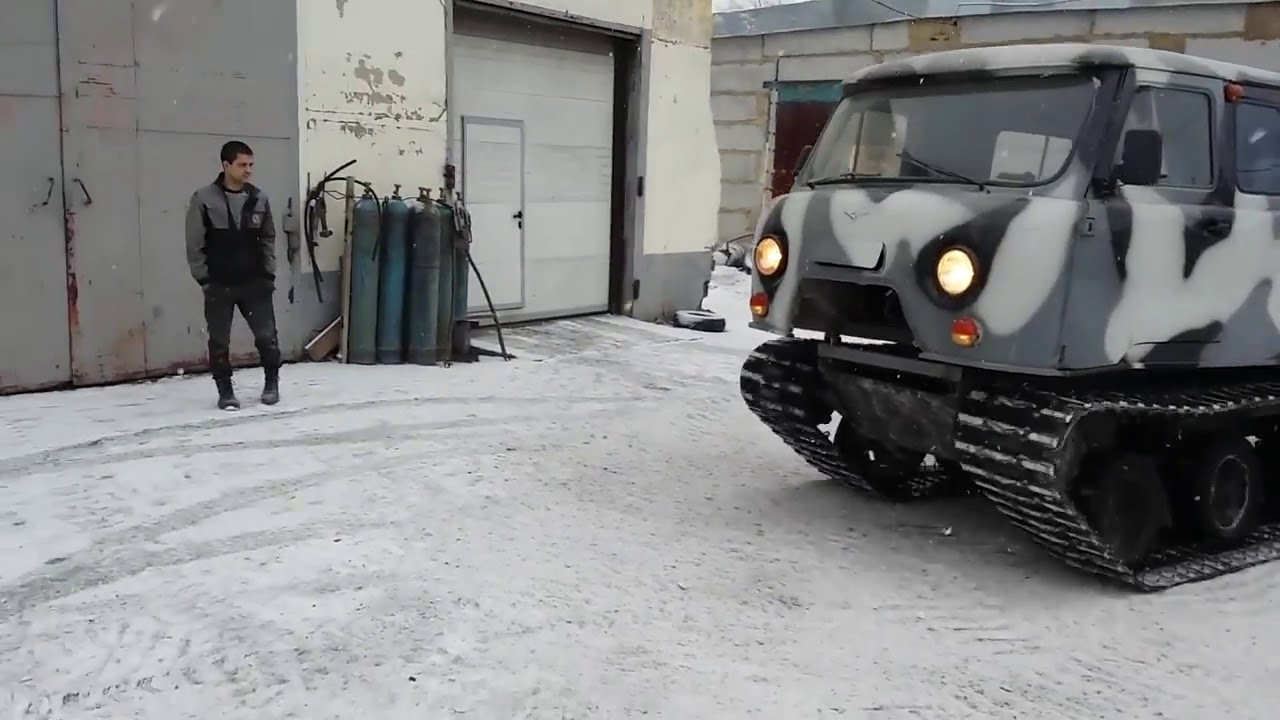 Уаз буханка на гусеницах