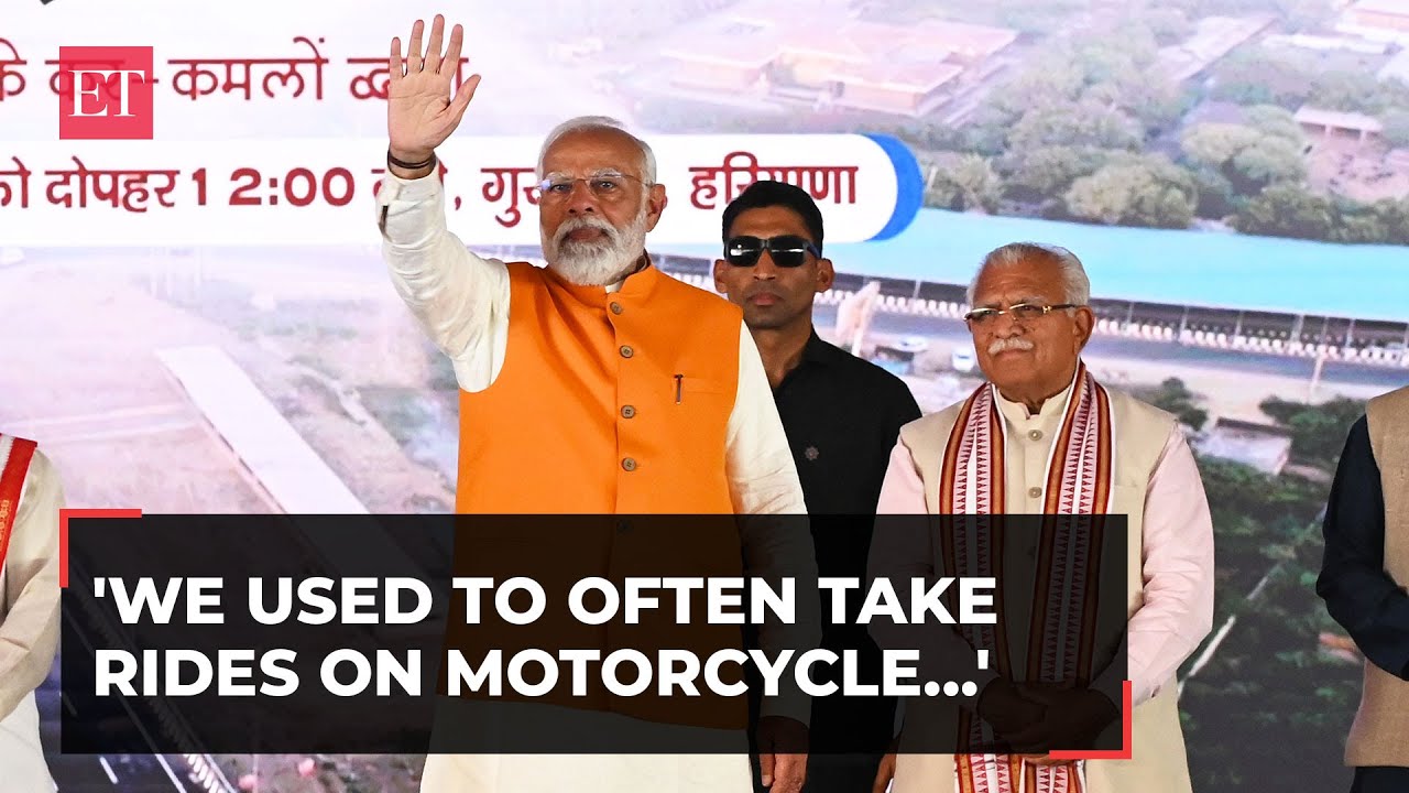 'Khattar ji used to ride bike, and I sit at the back': PM Modi shares ...