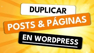 Cómo CLONAR (duplicar) Entradas o Páginas en WordPress  ✅ con Yoast Duplicate Post 🔥 by Ciudadano 2.0 220 views 2 months ago 5 minutes, 18 seconds