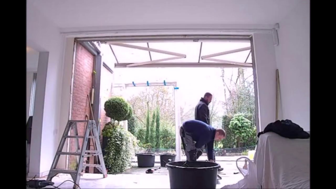 Plaatsen kunststof schuifpui met kunststof stelkozijn – ALL WINDOW