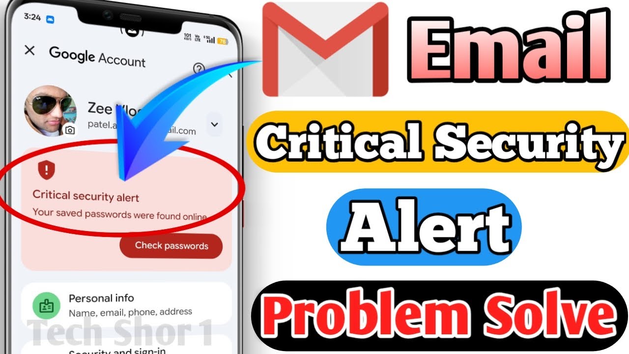 Gmail Critical Security Alert Problem Solve - YouTube