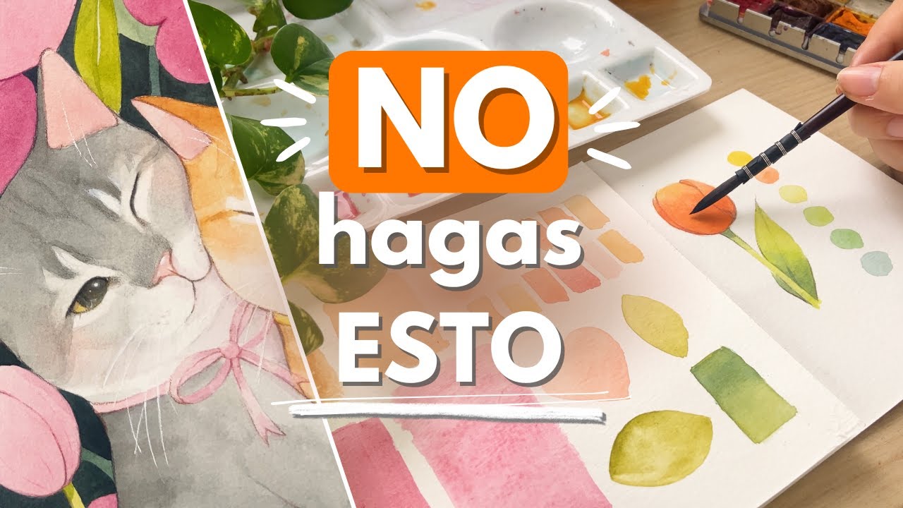 ERRORES AL PINTAR EN ACUARELAS 🎨 | Aprende a pintar desde 0!