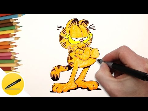 Video: Kako Narisati Garfielda