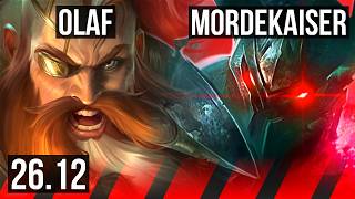 OLAF vs MORDEKAISER (TOP) | Good KDA: 16/1/5 | KR Master | 26.12