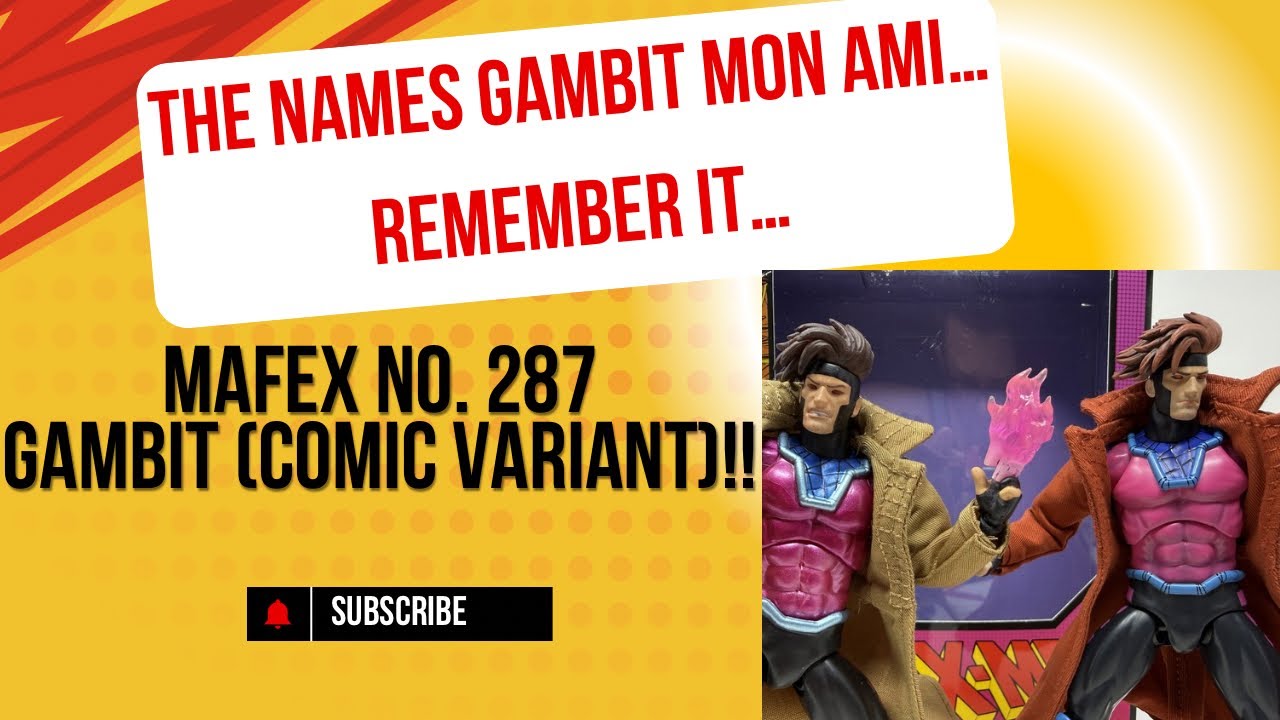 MAFEX No. 287 GAMBIT GAMBIT Comic Variant Version Figure Review