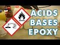 Testing Acids, Bases and Solvents on my Epoxy Resin Workbench