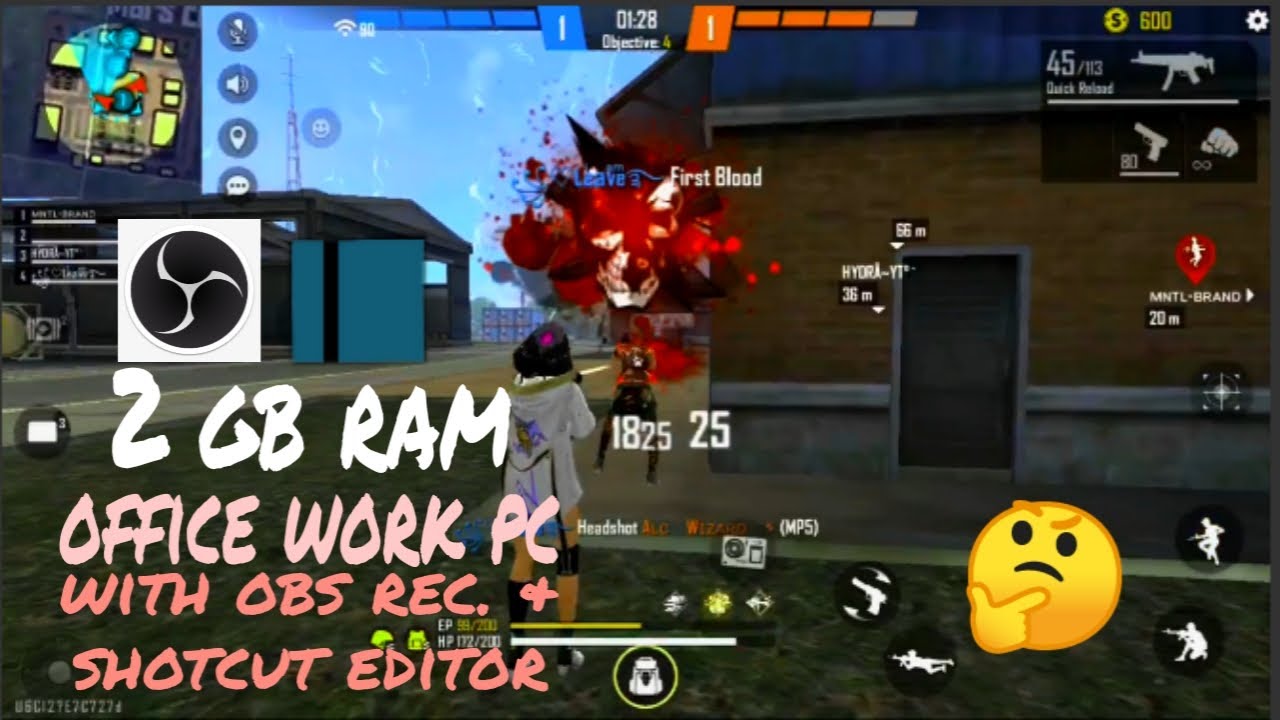 OLD PC😂2 GB RAM🔥 ||CS RANK first time PC GAMEPLAY🔥||PSYSOWRD GAMING||# FREEFIRE