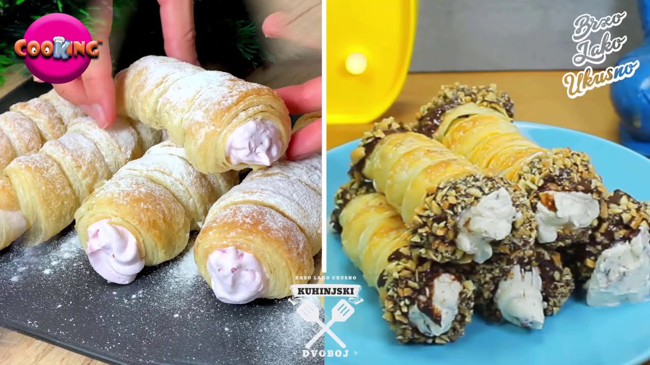 Šam Rolne sa Voćnim filom - Kuhinjski Dvoboj - CooKing vs Brzo Lako ...