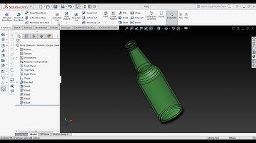 SolidWorks Tutorial - How to Draw Cola Bottle