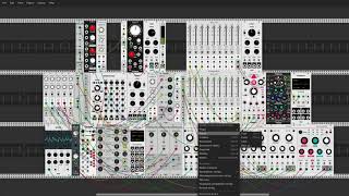 2 hours of Generative Music in VCV rack // MI Rings, CGS Super Psycho LFO, Grayscale Permutation