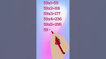 table of 59 / multiplication of 59 #ytshorts  #table #multiplication