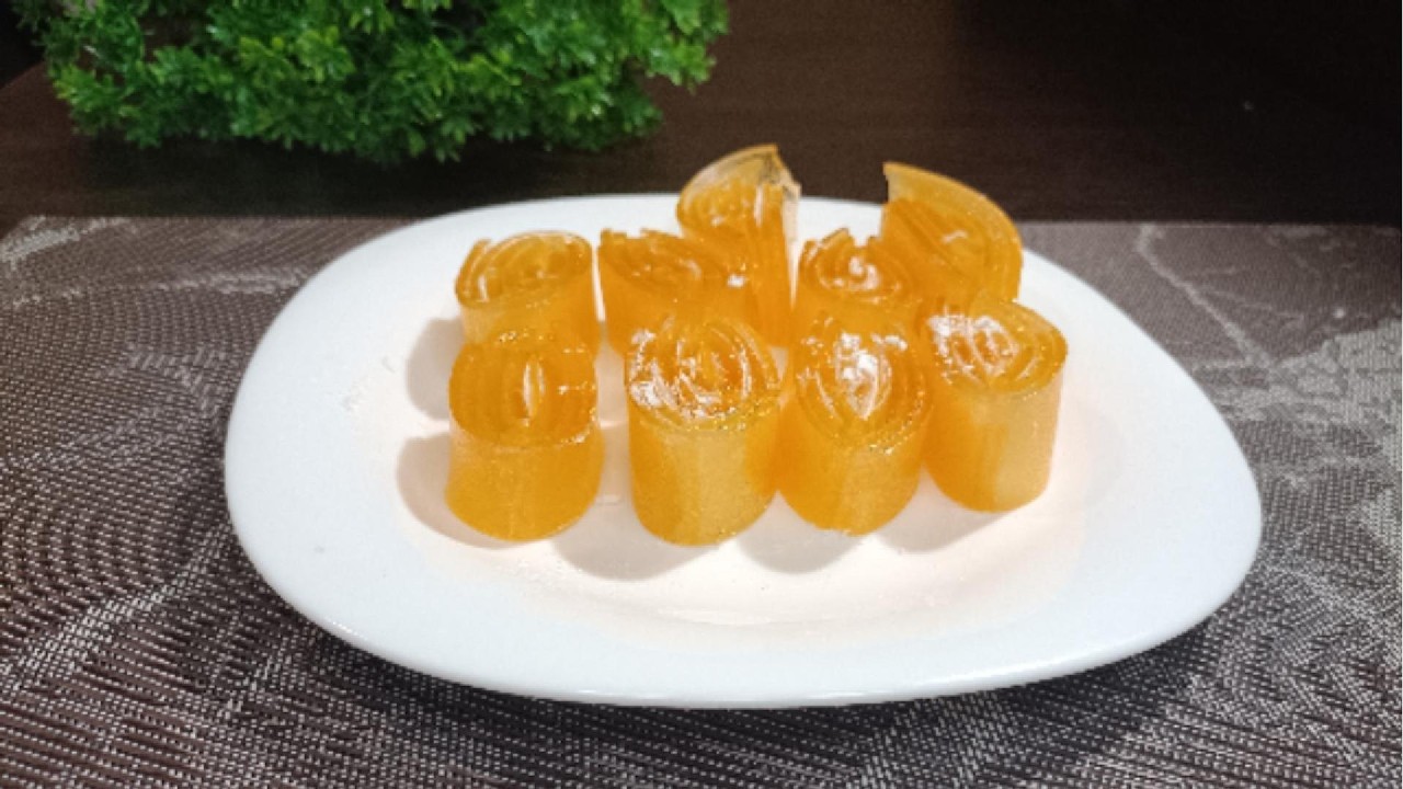 Homemade Orange Tangerine Marmalade | Agar-Agar Jelly Candy