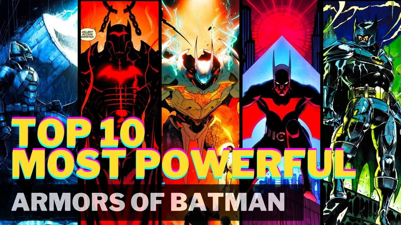 TOP 10 MOST POWERFUL ARMORS OF BATMAN 🤯‼️.