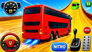 크레이지 버스 메가 램프 임파서블 레이싱 - 안드로이드 게임플레이 screenshot 1