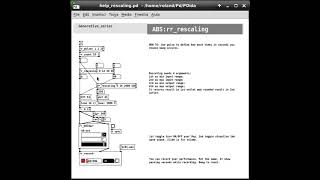 PDida (Pure Data) help patch: [Melody Generation/Harmony Construction] - rescaling