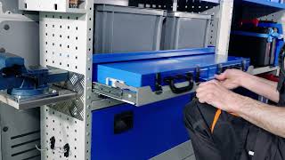 Bandejas para maletines modelo 2025. Equipamiento para furgonetas Syncro System